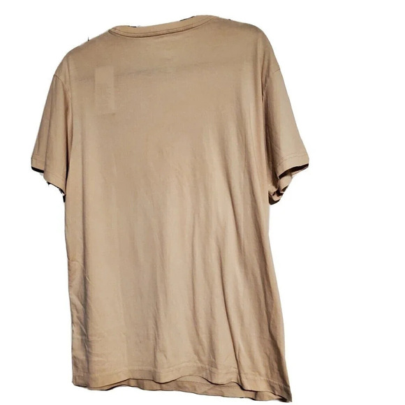𝅺Original Use Mens Medium Tan "We're all we Have" Tshirt Slogan Fall School New - Picture 2 of 2